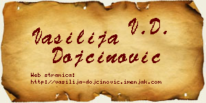 Vasilija Dojčinović vizit kartica